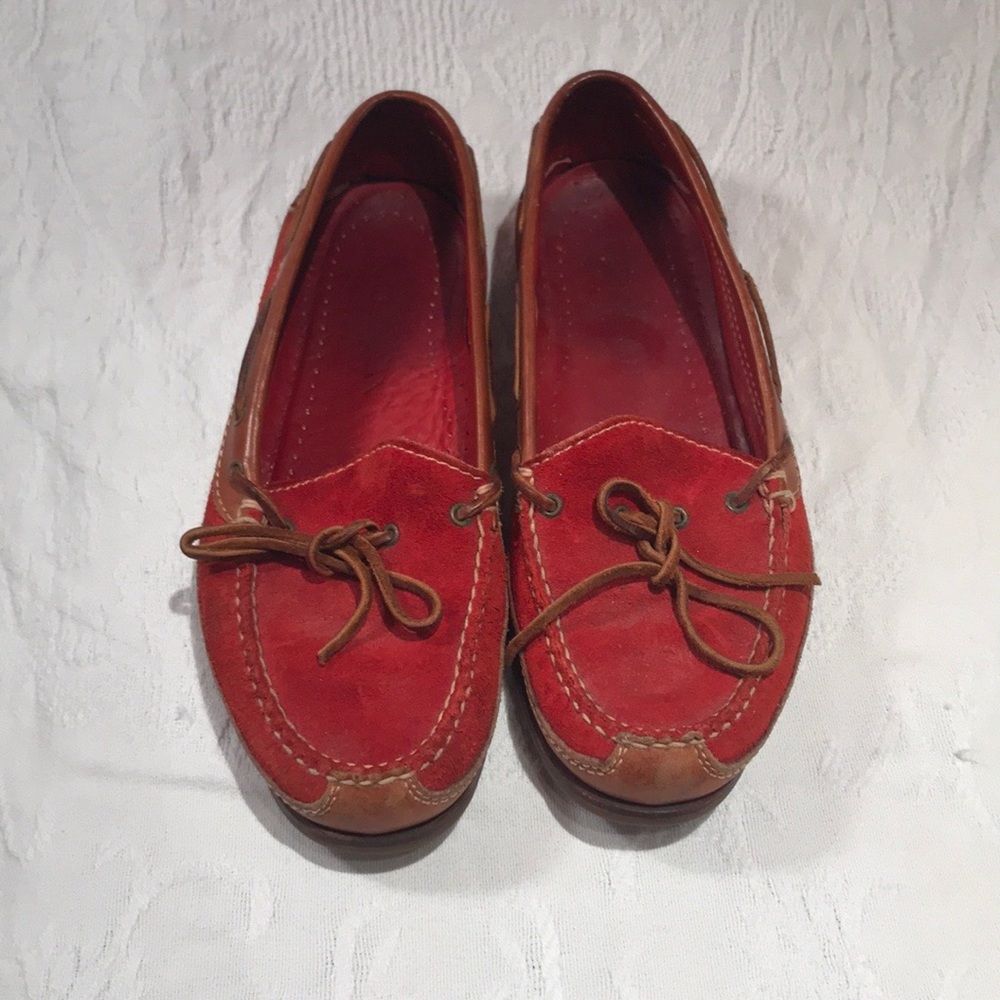 Cole Haan Red Boat Shoes